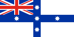 white British ensign, blue cross with 5 white 8-pointed stars