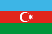 blue-red-green, white crescent and 8-pointed star