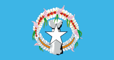 blue, stone pillar, wreath of flowers, white star