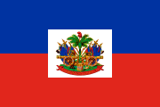 blue-red, white square containing a coat of arms