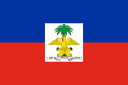 blue-red, white square containing a coat of arms