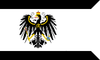 white, black eagle and thin black on the top and bottom, swallowtail cut
