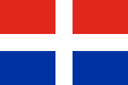 red-blue, white cross