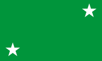 green, two white stars
